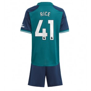 Arsenal Declan Rice #41 Koszulka Trzecich Dziecięca 2023-24 Krótki Rękaw (+ Krótkie spodenki)